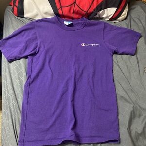 Purple champion tshirt